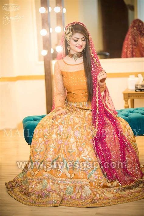 Pakistani Mehndi Dress Bridal Mehndi Dresses Walima Dress Asian