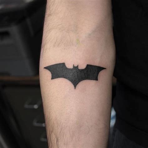 Batman Logo Tattoo Arm
