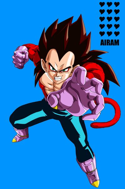 Vegeta Ssj4 By Airamsaiyan On Deviantart