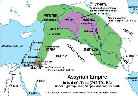 Maps Covering The Periods Of Isaiah S Prophecies