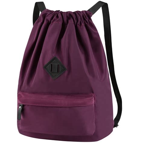 Vbiger Unisex Drawstring Backpack Chic Babe Shoulder Bag Trendy Drawstring Sackpack Casual