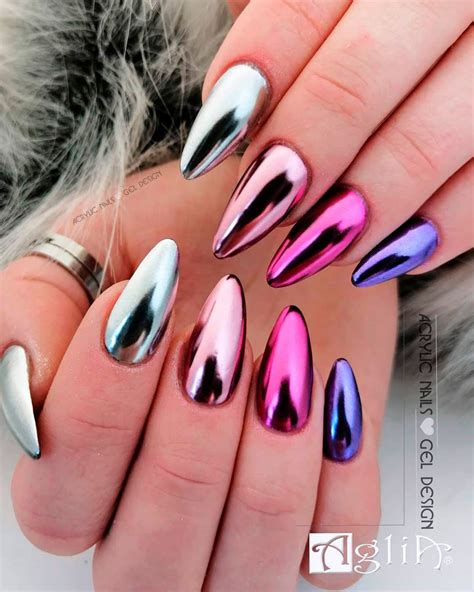 The Best 32 Chrome Nails To Copy In 2023 Stylish Belles Manicura De