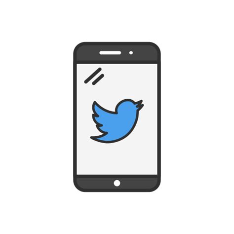 Mobile Phone Twitter Twitter Logo Icon Free Download