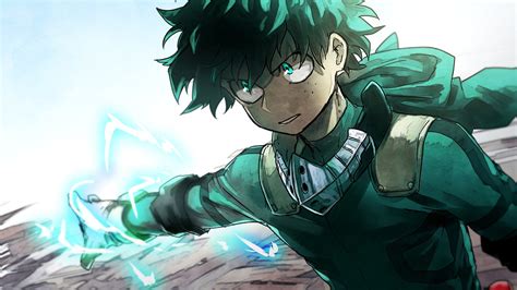 My Hero Academia Izuku Midoriya Power 4K HD Wallpapers ... Perfect screen background display for desktop, iphone, pc, laptop, computer, android phone, smartphone, imac, macbook, tablet, mobile device.
