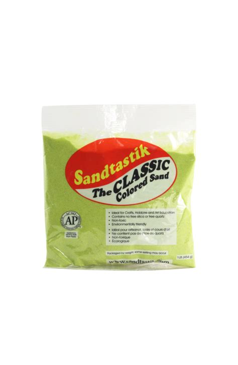 Classic Colored Sand Lime Yellow 1 Lb 454 G Bag