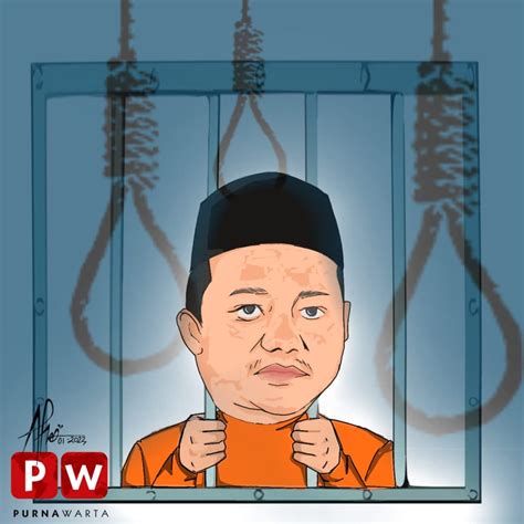Karikatur Hukum Mati Predator Sex Herry Wirawan Purnawarta