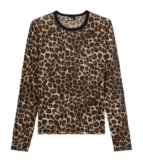Womens The Kooples Multi Cashmere Leopard Print Sweater Harrods