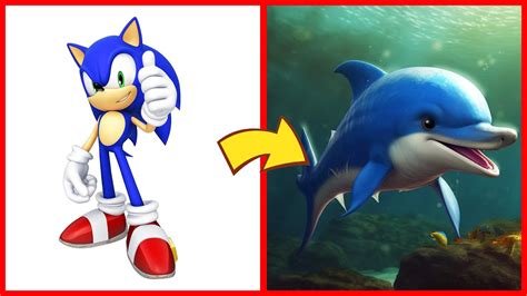 Sonic The Hedgehog All Characters As Dolphin 2023 Youtube