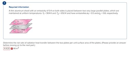 Solved Required Information A Thin Aluminum Sheet With An