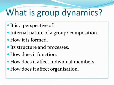 Ppt Group Dynamics Powerpoint Presentation Free Download Id2925038