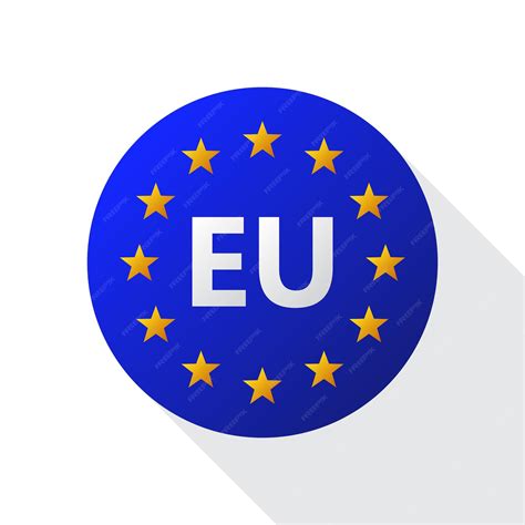 Logotipo De La Unión Europea Ilustración Vectorial Icono De La Bandera