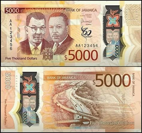 Banknote World Educational Bank Of Jamaica P49 P95 Jamaica