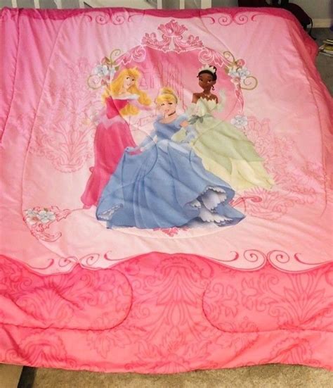 Disney princess and the frog twin sheet set. Disney Princess TWIN Comforter Pink Hearts Cinderella ...