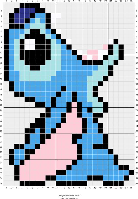 Stitch And Angel Pixel Art