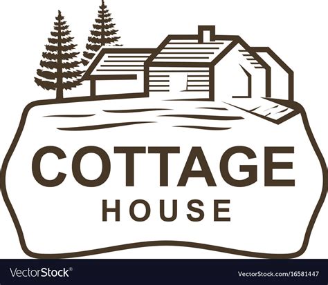 Cottage logo Royalty Free Vector Image - VectorStock