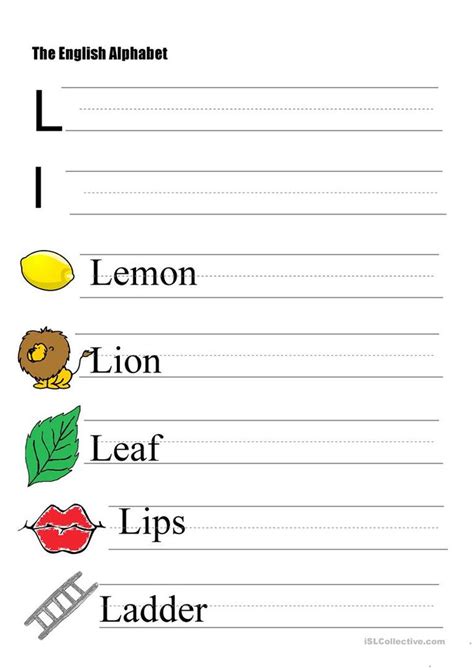 Letter L Worksheets | Letter l worksheets, Kindergarten worksheets