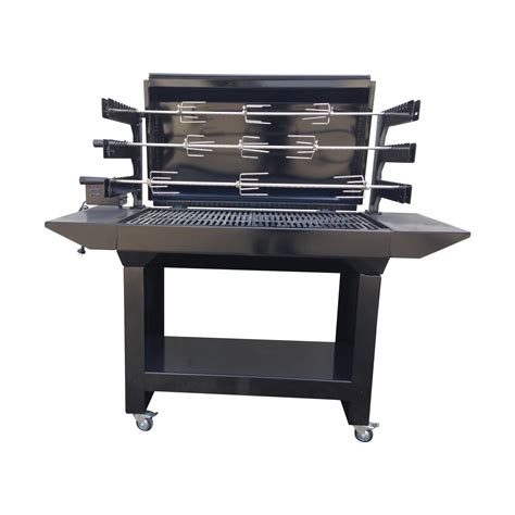Australian Made 3 Tier Chain Driven Rotisserie Charcoal Grill Bbq With