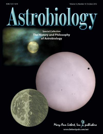 Introduction The History And Philosophy Of Astrobiology Astrobiology