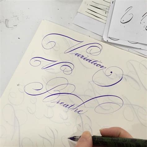 Calligraphy Everyday Doing Copperplates Capitals With More