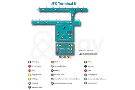 Jfk Terminal Map Jfk Terminals Complete Guide Way