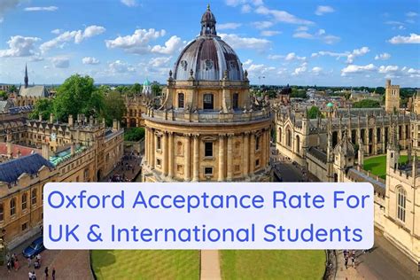 Oxford University Acceptance Rate For Uk And International Students