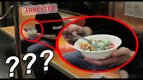 Eating Fruit Loops On The Subway Arrested Youtube