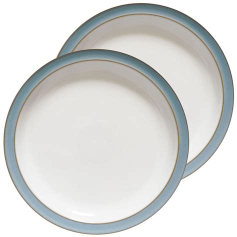 Nivag Crockery Denby Colonial Blue Set Of 2 Dinner Plates