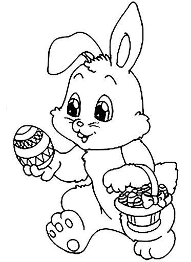 The 15 best easter bunny coloring pages for toddlers: Kolorowanka zajaczek wielkanocny « maluchy.pl