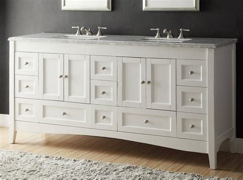 Double bathroom vanities are absolutely perfect for large spaces and/or bathrooms that tend to get used by multiple people simultaneously. Chans Furniture HF086 Kenly 72 Inch White Bathroom Double ...