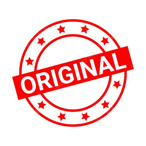 Original Label With Stars Original Label Original Original Stamp Png