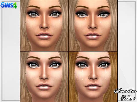 The Sims Resource Sintiklia Female And Male Tears