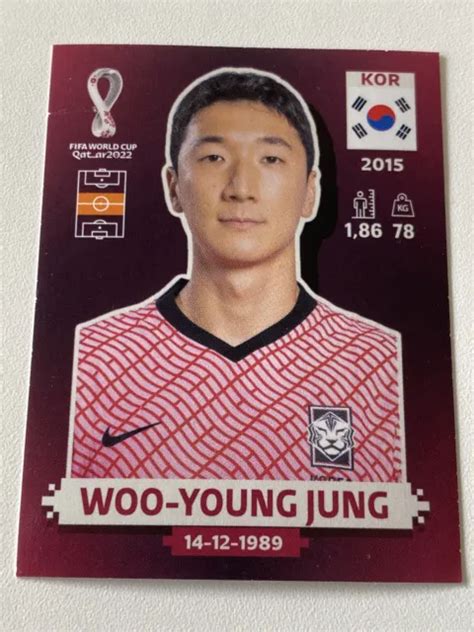 Panini Fifa World Cup 2022 Qatar Oryx Edition Sticker Kor12 Woo Young