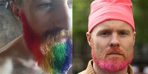 Trending Men Are Dyeing Their Beards Vibrant Colours Ix Daily