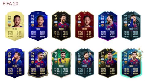 Lionel Messi Cards Revolution From Fifa 10 To Fifa 21 Youtube