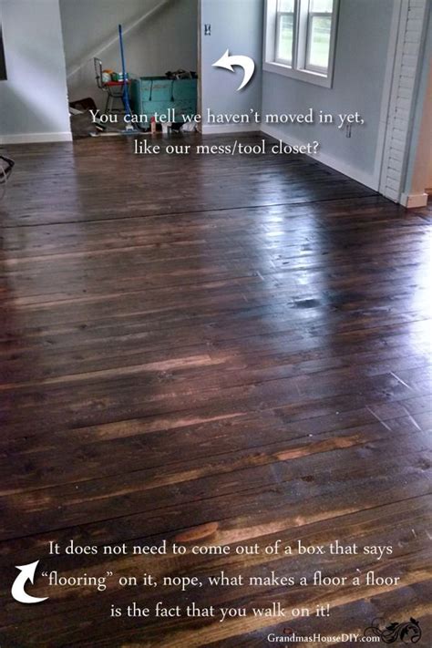 Flooring is sold by the square foot, so the first thing you'll need to do is measure the room that you're. Inexpensive wood floor that looks like a million dollars! Do it yourself! | Cheap wood flooring ...