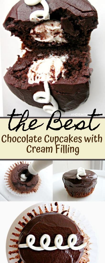 Beat shortening, 1/2 cup white sugar, milk, 1 tablespoon water, 1 teaspoon vanilla extract, and salt together in a bowl using an electric hand mixer until smooth, 5 to 7 minutes. Homemade Hostess Cupcakes - Chocolate Cupcakes with Cream ...