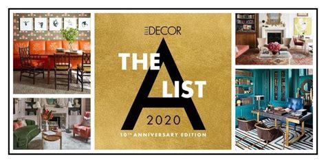 Elle Decor Unravels The 2020 A List The 10th Anniversary Edition