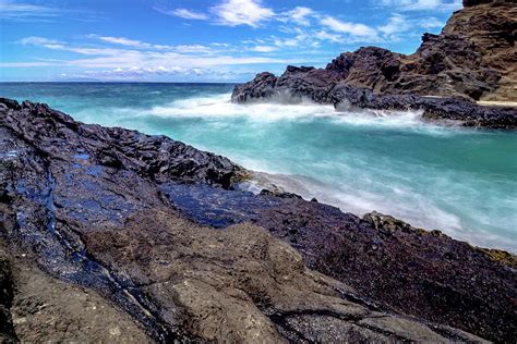 View Of Halona Cove Oahu Hawaii On A Sunny Summers Day Photograph