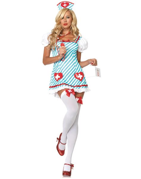 Holly Heartstopper Nurse Candy Striper Costume