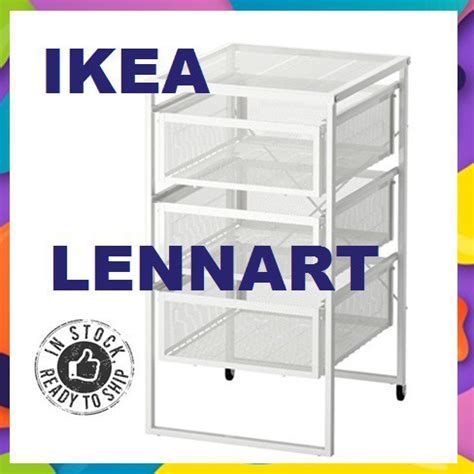 Check out ikea's stylish home furnishing and home accessories now! IKEA LENNART Drawer unit rack white rak laci putih ZM ...