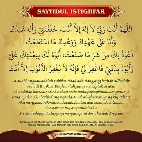 Inspirasi Muslim Doa Sayyidul Istighfar Meminta Ampunan Allah
