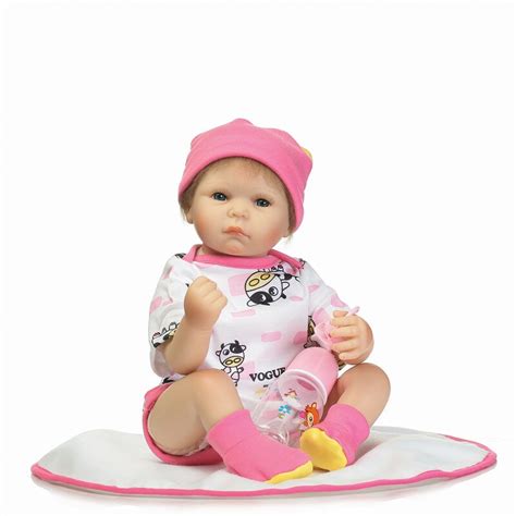 Baby Toy Silicone Doll Reborn 20 Soft Cotton Body Realistic Baby