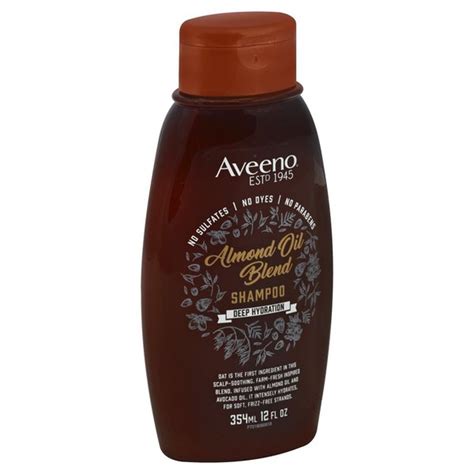 Aveeno active naturals products include ingredients from nature to benefit your skin and hair. Aveeno® Shampoo, Almond Oil Blend, Deep Hydration (354 ml ...