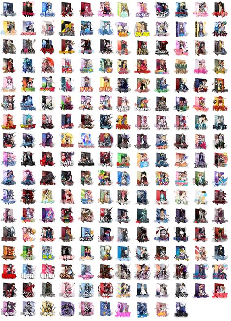 Anime Folder Icon Pack 4 By Pharrelle On Deviantart