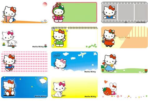 Etiquetas Para Cuadernos De Hello Kitty Para Imprimir Imagui