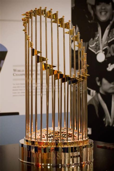 Mlb World Series Championship Trophy Gold Professional Major League