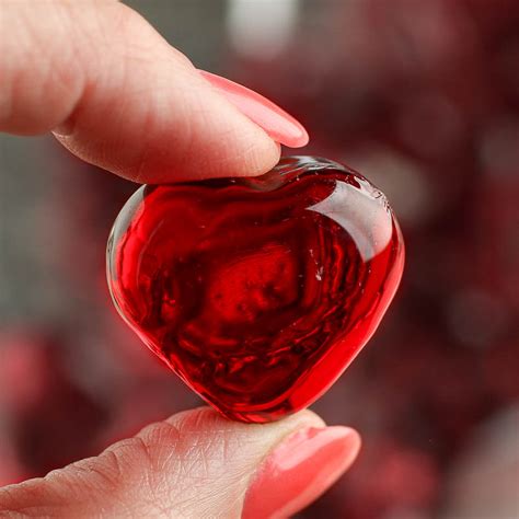 Red Glass Hearts Vase And Bowl Fillers Home Decor Factory Direct Craft