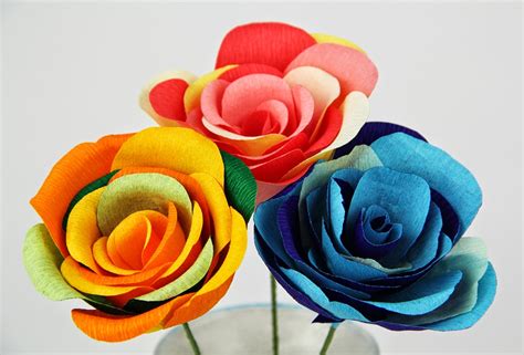 Diy Colorful Paper Flowers Make