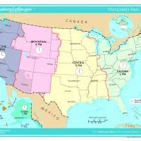 This geography worksheet serves as a great introduction to time zones across different regions. US Map-Time Zone