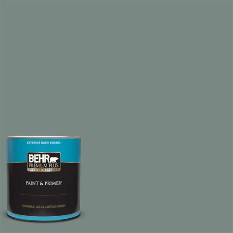 Behr Premium Plus 1 Qt Ppu12 16 Juniper Ash Satin Enamel Exterior